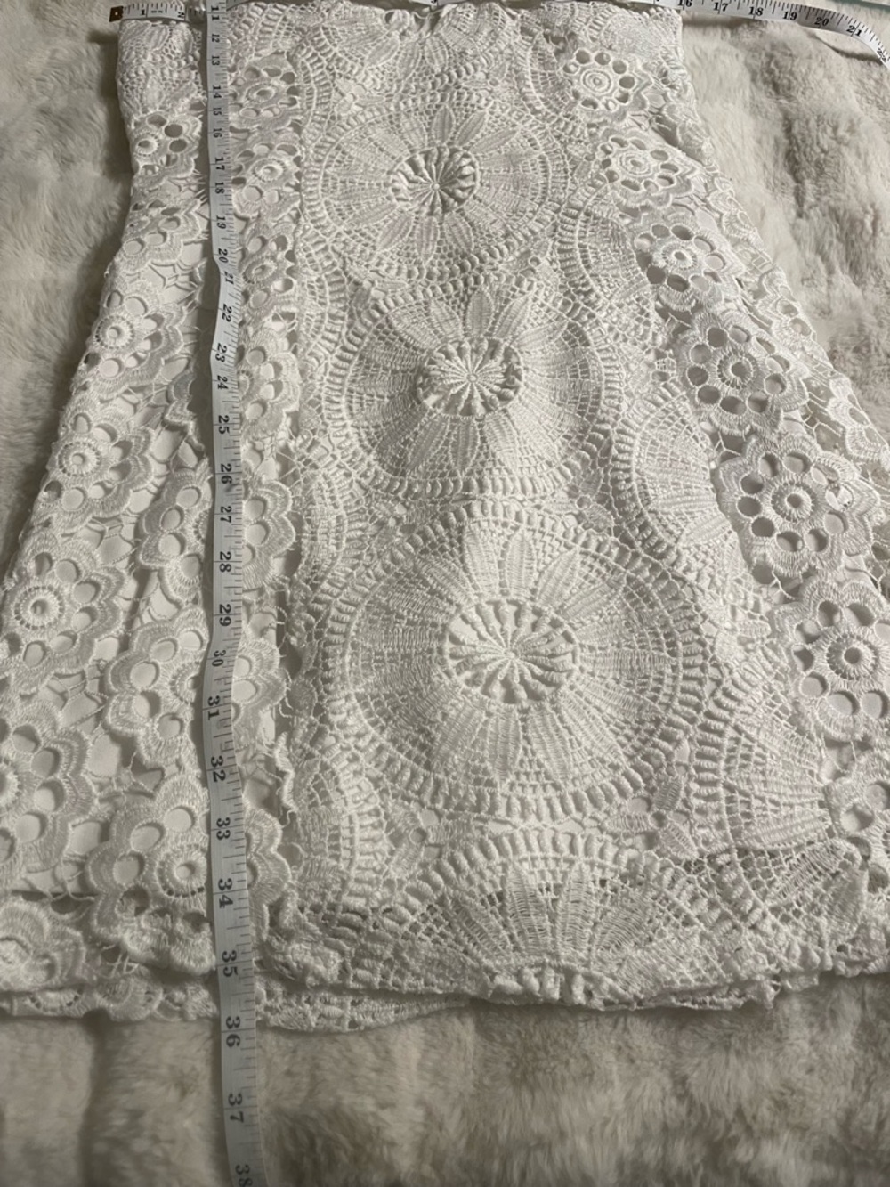 Francesca's Collections White Crochet Halter Mini Dress - Picture 7 of 10